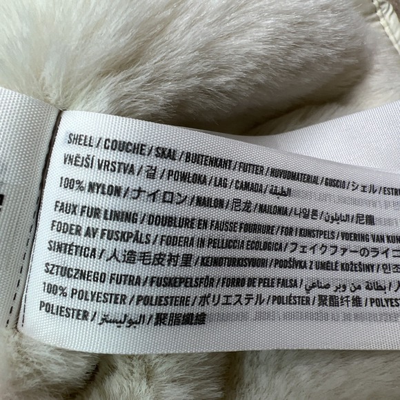 Abercrombie & Fitch A&F AIR CLOUD Puffer Parka Jacket WOMENS MEDIUM Ivory - Picture 6 of 8